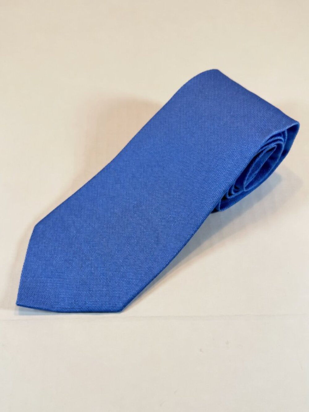 Lauren Ralph Lauren Men’s Tie Blue 100% Silk Made in Italy Classic 3.75”